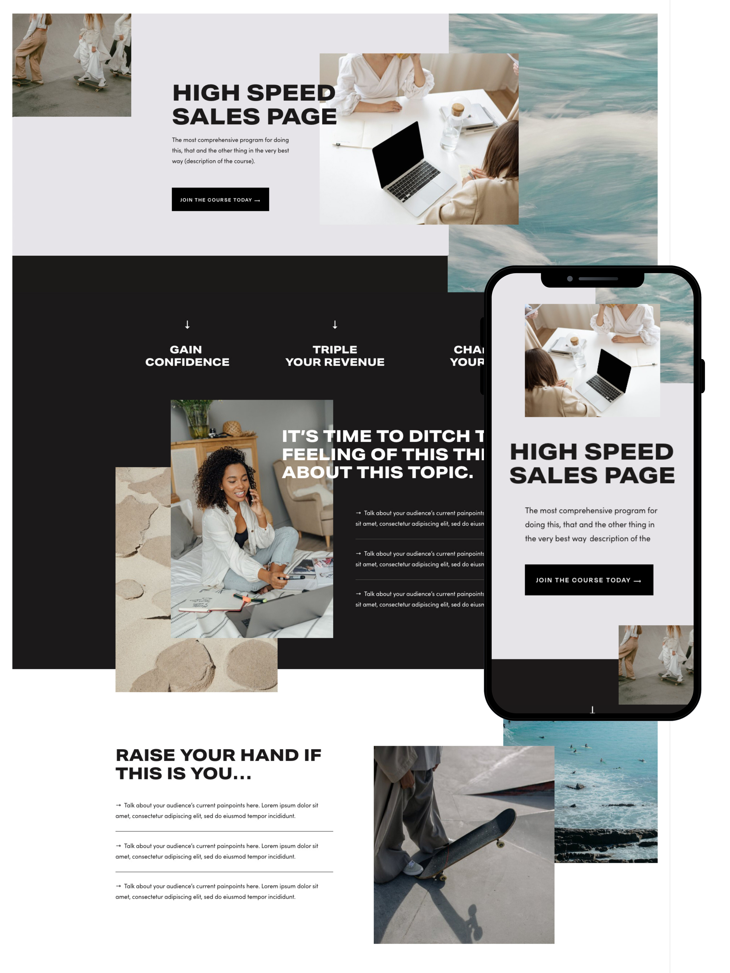 Sales Page Design | Elite Launch Design - Create in Houston ,TX for Higher Conversions