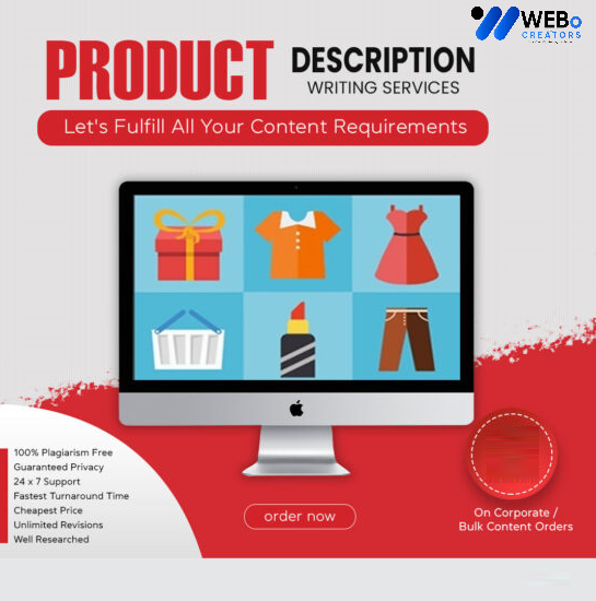 Product Description Writing Services | Best Digital Marketing Agency | Web Design in Houston ,TX for online stores