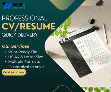 Elegant Resume Design Service, CV designs, CV writing in Houston ,TX For Gain Job